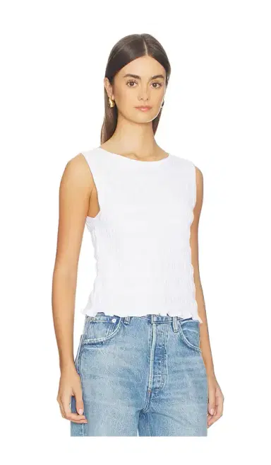 Madewell Smocked Boatneck Tank Top | Thumbnail 2 Madewell Smocked Boatneck Tank Top | Thumbnail 2