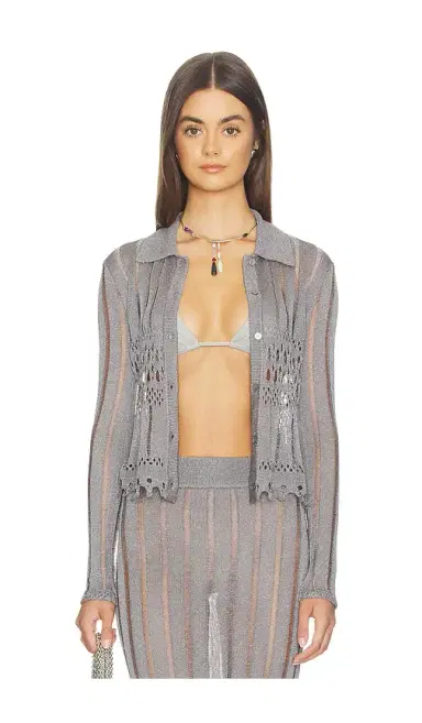Lovers and Friends Francie Metallic Cardigan | Thumbnail 1 Lovers and Friends Francie Metallic Cardigan | Thumbnail 1