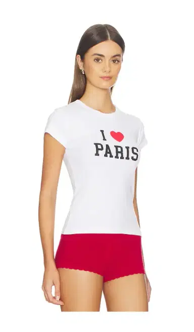 DEPARTURE I Heart Paris Baby Tee | Thumbnail 2 DEPARTURE I Heart Paris Baby Tee | Thumbnail 2