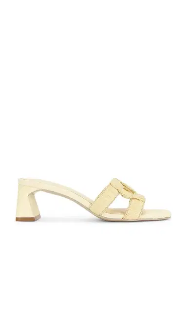 Simkhai Monogram Raffia Block Heel | Thumbnail 1 Simkhai Monogram Raffia Block Heel | Thumbnail 1