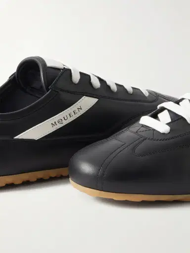 McQueen Logo-Print Leather Sneakers - Men | Thumbnail 5 McQueen Logo-Print Leather Sneakers - Men | Thumbnail 5