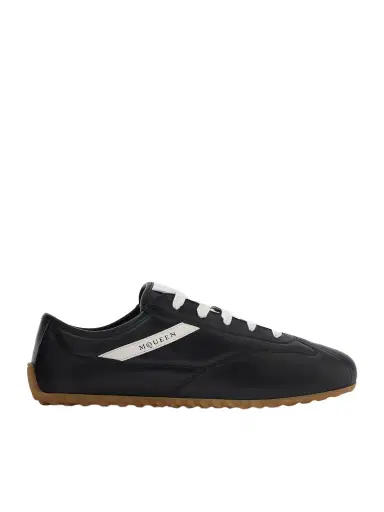 McQueen Logo-Print Leather Sneakers - Men | Thumbnail 1 McQueen Logo-Print Leather Sneakers - Men | Thumbnail 1