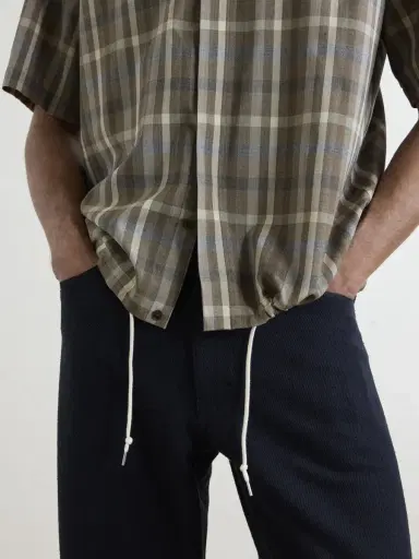 Auralee Checked Wool Shirt - Men | Thumbnail 5 Auralee Checked Wool Shirt - Men | Thumbnail 5