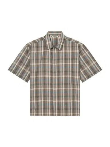 Auralee Checked Wool Shirt - Men | Thumbnail 1 Auralee Checked Wool Shirt - Men | Thumbnail 1