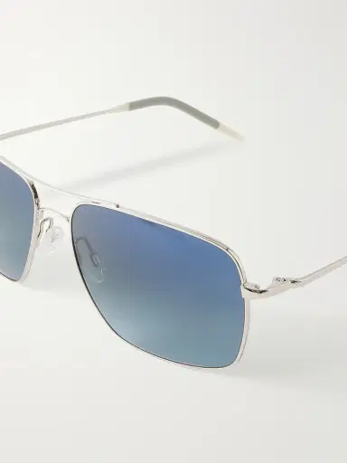 Oliver Peoples Clifton 58 Aviator-Style Silver-Tone Sunglasses - Men | Thumbnail 3 Oliver Peoples Clifton 58 Aviator-Style Silver-Tone Sunglasses - Men | Thumbnail 3