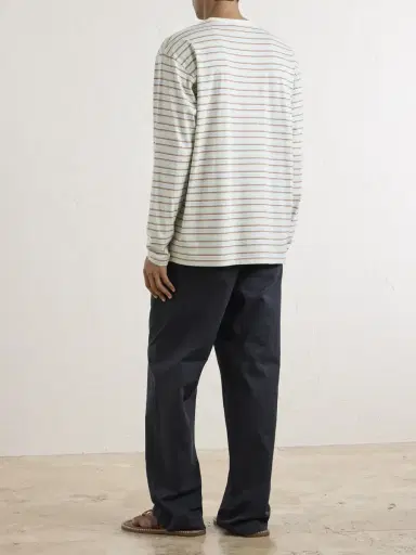 Auralee Striped Cotton-Jersey T-Shirt - Men | Thumbnail 3 Auralee Striped Cotton-Jersey T-Shirt - Men | Thumbnail 3