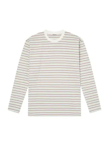 Auralee Striped Cotton-Jersey T-Shirt - Men | Thumbnail 1 Auralee Striped Cotton-Jersey T-Shirt - Men | Thumbnail 1