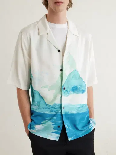 MANAAKI Paradise Camp-Collar Printed Lyocell Shirt - Men | Thumbnail 3 MANAAKI Paradise Camp-Collar Printed Lyocell Shirt - Men | Thumbnail 3