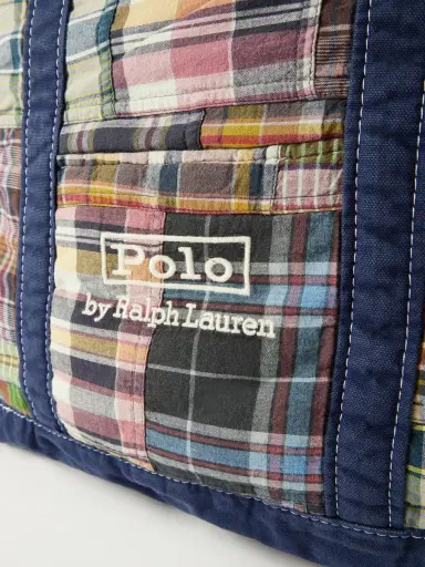 Polo Ralph Lauren Large Patchwork Checked Cotton-Madras Tote Bag - Men | Thumbnail 5 Polo Ralph Lauren Large Patchwork Checked Cotton-Madras Tote Bag - Men | Thumbnail 5