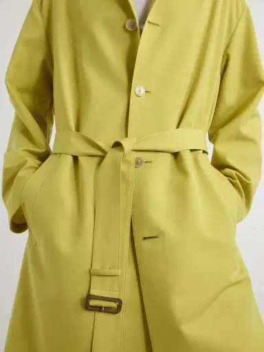 Auralee Belted Leather-Trimmed Wool-Canvas Trench Coat - Men | Thumbnail 5 Auralee Belted Leather-Trimmed Wool-Canvas Trench Coat - Men | Thumbnail 5