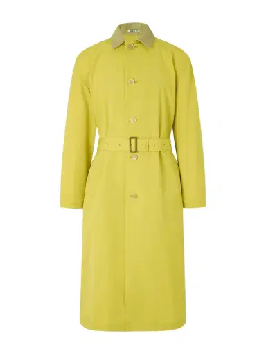 Auralee Belted Leather-Trimmed Wool-Canvas Trench Coat - Men | Thumbnail 1 Auralee Belted Leather-Trimmed Wool-Canvas Trench Coat - Men | Thumbnail 1