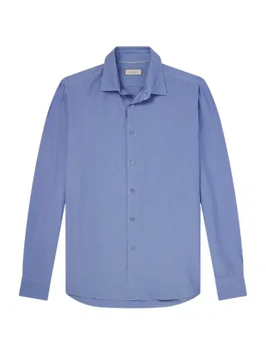 Canali Garment-Dyed Cotton and Silk-Blend Shirt - Men | Thumbnail 1 Canali Garment-Dyed Cotton and Silk-Blend Shirt - Men | Thumbnail 1