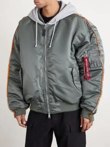 Vetements Padded Shell and Cotton-Blend Jersey Hooded Jacket - Men | Thumbnail 3 Vetements Padded Shell and Cotton-Blend Jersey Hooded Jacket - Men | Thumbnail 3