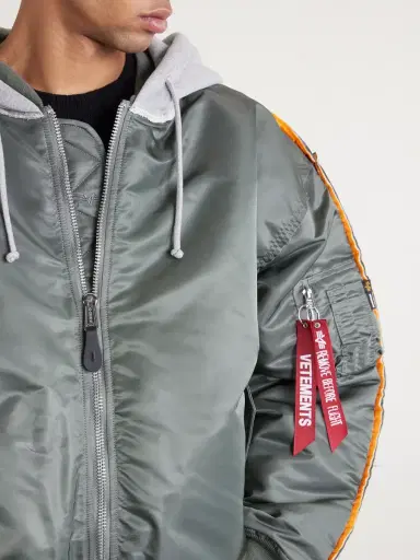 Vetements Padded Shell and Cotton-Blend Jersey Hooded Jacket - Men | Thumbnail 5 Vetements Padded Shell and Cotton-Blend Jersey Hooded Jacket - Men | Thumbnail 5