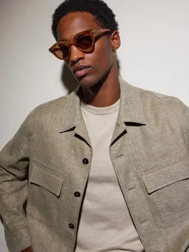 Zegna Round-Frame Acetate Sunglasses - Men | Thumbnail 2 Zegna Round-Frame Acetate Sunglasses - Men | Thumbnail 2