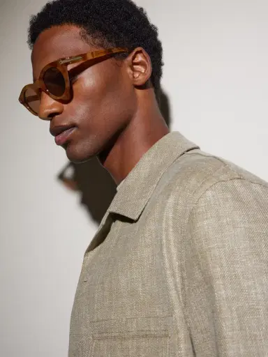 Zegna Round-Frame Acetate Sunglasses - Men | Thumbnail 5 Zegna Round-Frame Acetate Sunglasses - Men | Thumbnail 5