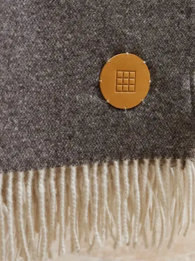 Soho Home Marwood Logo-Appliquéd Fringed Wool-Blend Throw - Men | Thumbnail 3 Soho Home Marwood Logo-Appliquéd Fringed Wool-Blend Throw - Men | Thumbnail 3
