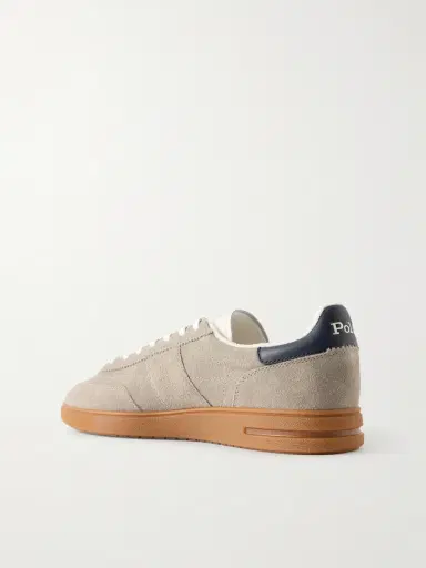 Polo Ralph Lauren Bedford Logo-Embroidered Leather-Trimmed Suede Sneakers - Men | Thumbnail 4 Polo Ralph Lauren Bedford Logo-Embroidered Leather-Trimmed Suede Sneakers - Men | Thumbnail 4