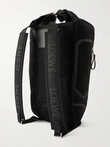 Loewe Flex Logo-Embossed Suede and Canvas Backpack - Men | Thumbnail 4 Loewe Flex Logo-Embossed Suede and Canvas Backpack - Men | Thumbnail 4