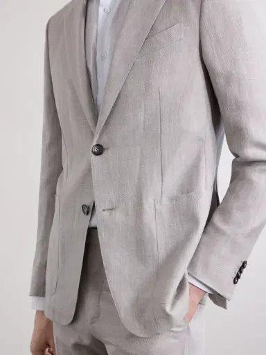 Zegna Wool, Linen and Silk-Blend Suit Jacket - Men | Thumbnail 5 Zegna Wool, Linen and Silk-Blend Suit Jacket - Men | Thumbnail 5