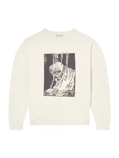 Our Legacy Slack Printed Cotton-Blend Jersey Sweatshirt - Men | Thumbnail 1 Our Legacy Slack Printed Cotton-Blend Jersey Sweatshirt - Men | Thumbnail 1