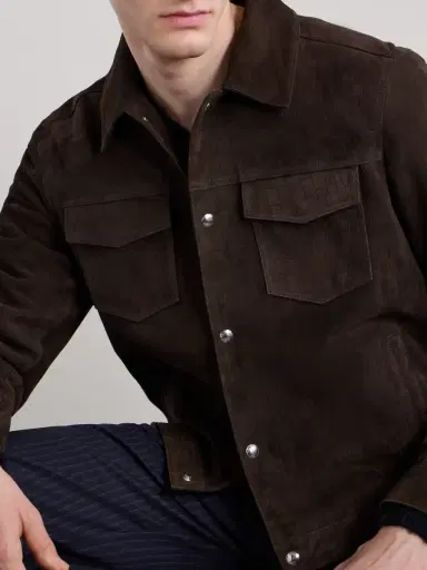 MR P. Croc-Effect Suede Jacket - Men | Thumbnail 5 MR P. Croc-Effect Suede Jacket - Men | Thumbnail 5