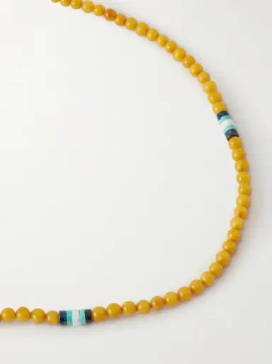 Mikia Sterling Silver Multi-Stone Beaded Bracelet - Men | Thumbnail 5 Mikia Sterling Silver Multi-Stone Beaded Bracelet - Men | Thumbnail 5
