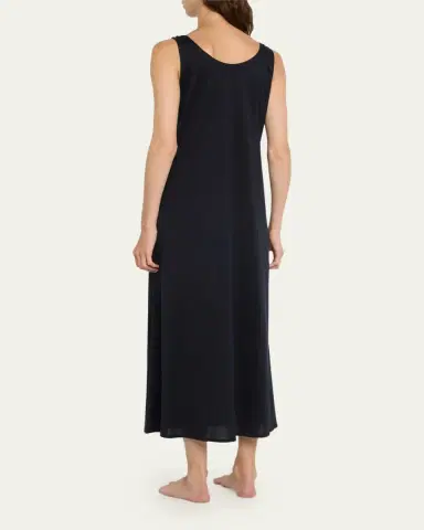 Hanro Cotton Deluxe Long Tank Gown | Thumbnail 3 Hanro Cotton Deluxe Long Tank Gown | Thumbnail 3
