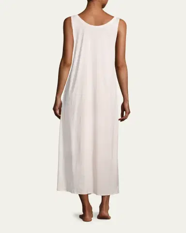 Hanro Cotton Deluxe Long Tank Gown | Thumbnail 7 Hanro Cotton Deluxe Long Tank Gown | Thumbnail 7