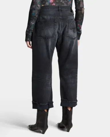 R13 Wide-Leg Cropped Boyfriend Jeans | Thumbnail 2 R13 Wide-Leg Cropped Boyfriend Jeans | Thumbnail 2