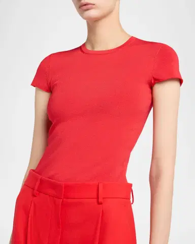 Giorgio Armani Single Jersey Crewneck T-Shirt | Thumbnail 9 Giorgio Armani Single Jersey Crewneck T-Shirt | Thumbnail 9