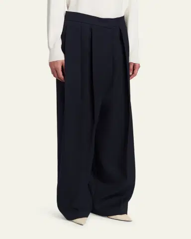 Jil Sander Pleated Wide-Leg Trousers | Thumbnail 4 Jil Sander Pleated Wide-Leg Trousers | Thumbnail 4
