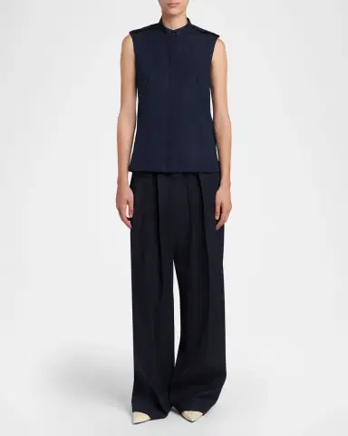 Jil Sander Pleated Wide-Leg Trousers | Thumbnail 6 Jil Sander Pleated Wide-Leg Trousers | Thumbnail 6