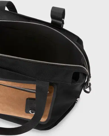 Loewe Men's Flex Zipped Tote Bag in Canvas & Suede | Thumbnail 5 Loewe Men's Flex Zipped Tote Bag in Canvas & Suede | Thumbnail 5
