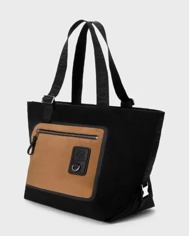 Loewe Men's Flex Zipped Tote Bag in Canvas & Suede | Thumbnail 6 Loewe Men's Flex Zipped Tote Bag in Canvas & Suede | Thumbnail 6