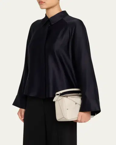 Loewe Puzzle Panta Small Top-Handle Bag in Leather | Thumbnail 2 Loewe Puzzle Panta Small Top-Handle Bag in Leather | Thumbnail 2