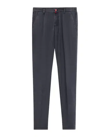 Kiton Men's Washed-Effect Wool Four-Pocket Pants | Thumbnail 1 Kiton Men's Washed-Effect Wool Four-Pocket Pants | Thumbnail 1