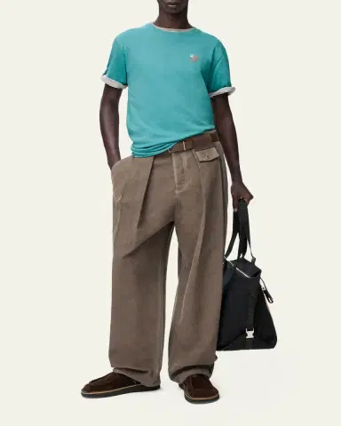 Loewe Men's Contrast Anagram Classic Fit T-Shirt | Thumbnail 2 Loewe Men's Contrast Anagram Classic Fit T-Shirt | Thumbnail 2