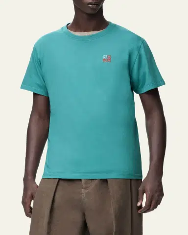 Loewe Men's Contrast Anagram Classic Fit T-Shirt | Thumbnail 4 Loewe Men's Contrast Anagram Classic Fit T-Shirt | Thumbnail 4
