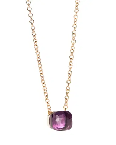 Pomellato Nudo 18K Rose Gold Amethyst Pendant Necklace | Thumbnail 1 Pomellato Nudo 18K Rose Gold Amethyst Pendant Necklace | Thumbnail 1