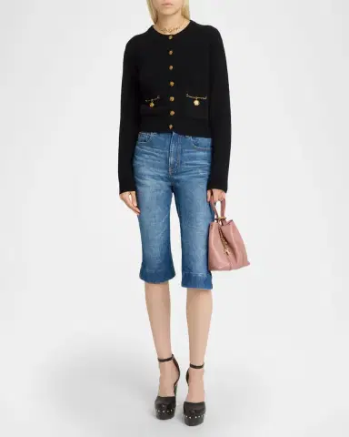 Chloé Horse-Button Wool-Cashmere Cardigan | Thumbnail 6 Chloé Horse-Button Wool-Cashmere Cardigan | Thumbnail 6