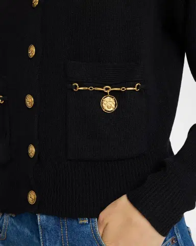 Chloé Horse-Button Wool-Cashmere Cardigan | Thumbnail 9 Chloé Horse-Button Wool-Cashmere Cardigan | Thumbnail 9