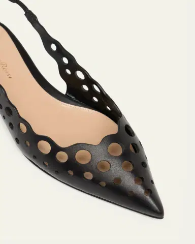 Gianvito Rossi Perforated Nappa Leather Slingback Flats | Thumbnail 3 Gianvito Rossi Perforated Nappa Leather Slingback Flats | Thumbnail 3