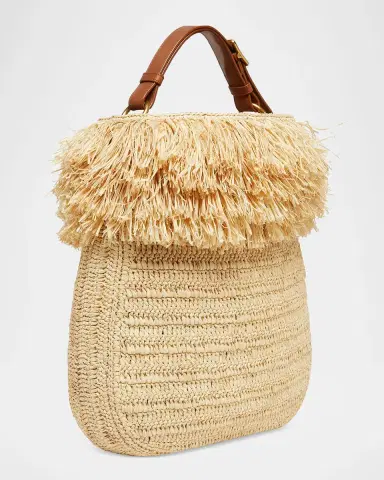 Saint Laurent Roady Fringed Raffia Shoulder Bag | Thumbnail 7 Saint Laurent Roady Fringed Raffia Shoulder Bag | Thumbnail 7