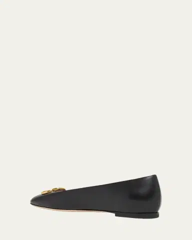 Valentino Garavani VLogo Signature Leather Ballerina Flats | Thumbnail 4 Valentino Garavani VLogo Signature Leather Ballerina Flats | Thumbnail 4