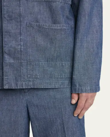 Jil Sander Men's Denim Chore Jacket | Thumbnail 5 Jil Sander Men's Denim Chore Jacket | Thumbnail 5