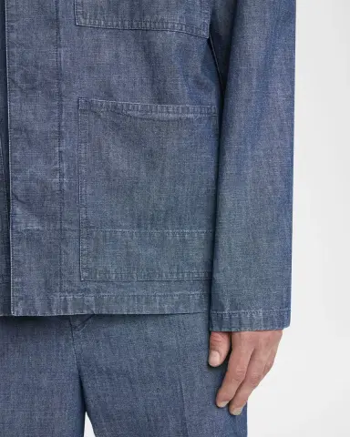 Jil Sander Men's Denim Chore Jacket | Thumbnail 9 Jil Sander Men's Denim Chore Jacket | Thumbnail 9