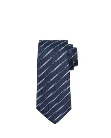 Giorgio Armani Men's Diagonal Striped Woven Silk Jacquard Tie | Thumbnail 1 Giorgio Armani Men's Diagonal Striped Woven Silk Jacquard Tie | Thumbnail 1