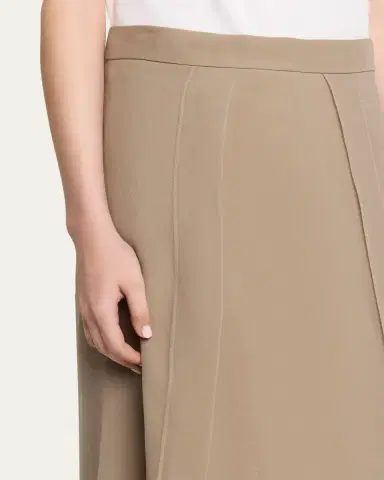 Brunello Cucinelli Crispy Silk Organza Overlay Midi Skirt | Thumbnail 5 Brunello Cucinelli Crispy Silk Organza Overlay Midi Skirt | Thumbnail 5