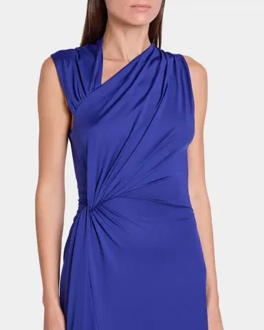 Victoria Beckham Sleeveless Twisted Asymmetric Midi Dress | Thumbnail 6 Victoria Beckham Sleeveless Twisted Asymmetric Midi Dress | Thumbnail 6